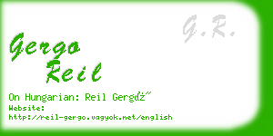 gergo reil business card